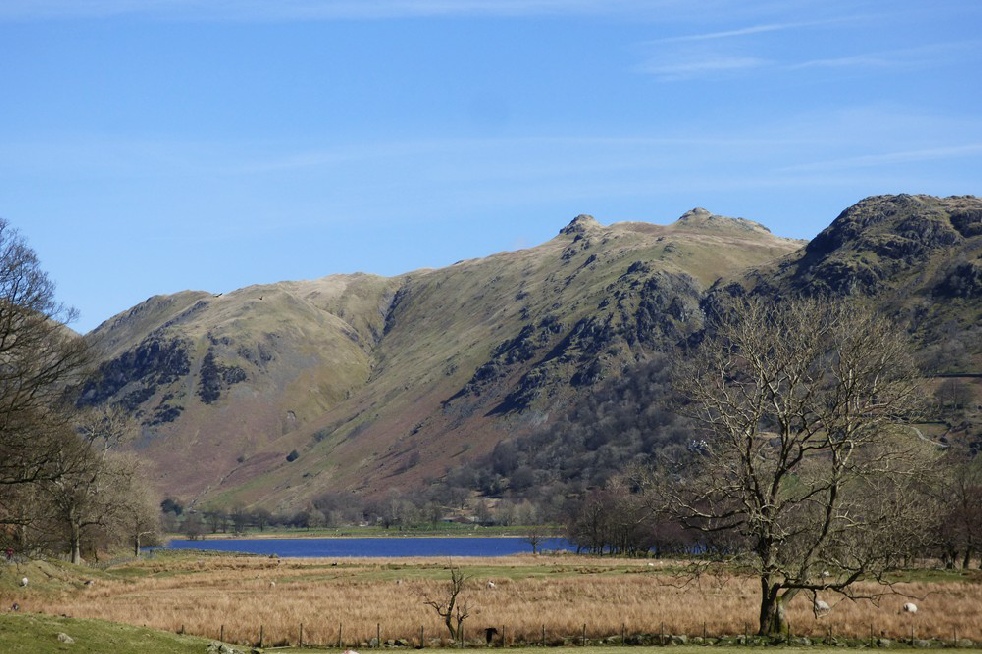 View of Brotherswater in the Lake District from Hartsop Hall